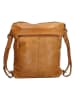 HIDE & STITCHES Leder-Umhängetasche in Ocker - (B)32 x (H)33 x (T)5 cm