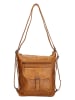 HIDE & STITCHES Leder-Umhängetasche in Ocker - (B)32 x (H)33 x (T)5 cm