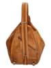 HIDE & STITCHES Leder-Rucksack in Ocker - (B)32 x (H)34 x (T)15 cm