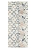 Nazar Kurzflor-Teppich "Azulejo" in Beige/ Blau