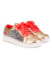 Billieblush Sneakersy w kolorze złoto-koralowym ze wzorem