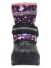 Kangaroos Winterlaarzen "Shell" zwart/lichtroze/paars