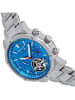 Heritor Automatisch horloge "Wilhelm" zilverkeurig/blauw