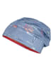 MaxiMo Dwustronna czapka beanie w kolorze niebiesko-czerwonym