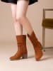 Foreverfolie Stiefeletten in Hellbraun