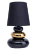 näve Tapellamp "Stoney" donkerblauw - (H)31 x Ø 16 cm