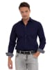 SIR RAYMOND TAILOR Blouse "Lima" - regular fit - donkerblauw