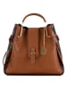 Anna Morellini Leder-Henkeltasche "Anna" in Cognac - (B)38 x (H)32 x (T)18 cm