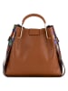 Anna Morellini Leder-Henkeltasche "Anna" in Cognac - (B)38 x (H)32 x (T)18 cm