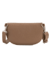 Anna Morellini Leren borstbuidel "Berenice" taupe - (B)25 x (H)14 x (D)1 cm