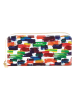 Anna Morellini Leder-Geldbörse "Ottavia" in Weiß/ Bunt - (B)20 x (H)10 x (T)3 cm