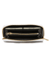 Anna Morellini Leren portemonnee "Ottavia" wit/meerkleurig - (B)20 x (H)10 x (D)3 cm