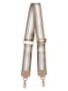 Anna Morellini Umhängeriemen in Taupe/ Silber - (L)120 x (B)5 cm