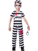 amscan 3-częściowy kostium "Zombie convict" w kolorze czarno-białym