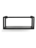 Lifa Living 2-delige set: wandmeubels "Madrid" zwart
