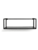 Lifa Living 2-delige set: wandmeubels "Madrid" zwart
