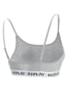 Replay Underwear Bustier in Grau/ Weiß