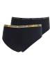 Replay Underwear 2er-Set: Pantys in Schwarz/ Gold