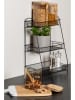 Present Time Keukenrek "Kitchen rack" zwart - (B)30 x (H)45,5 x (D)20 cm