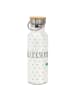 ppd Edelstahl-Trinkflasche "Glückskind" in Weiß - 500 ml