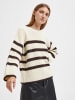 SELECTED FEMME Sweter "Bloom" w kolorze beżowo-ciemnobrązowym