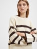 SELECTED FEMME Sweter "Bloom" w kolorze beżowo-ciemnobrązowym