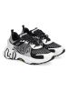 Liu Jo Sneakersy w kolorze srebrno-czarno-białym ze wzorem