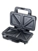 bESTRON Sandwichmaker "Funcooking" zilverkleurig/zwart
