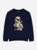 WOOOP Sweatshirt "Karate Sloth" in Dunkelblau
