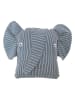 OYOY mini Kissen "Erik Elephant" in Blau