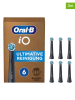 Oral-B 6-delige set: opzetborstels "Oral-B iO Ultieme reiniging" zwart