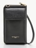 Victor & Hugo Paris Leder-Handytasche "Nicki" in Schwarz - (B)11 x (H)22 x (T)2 cm
