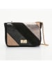 Victor & Hugo Paris Leder-Umhängetasche "Julie" in Schwarz/ Gold - (B)21 x (H)15,5 x (T)6 cm