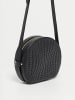 Victor & Hugo Paris Leder-Umhängetasche "Bella" in Schwarz - (B)23 x (H)21 x (T)7 cm