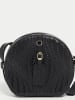 Victor & Hugo Paris Leder-Umhängetasche "Bella" in Schwarz - (B)23 x (H)21 x (T)7 cm