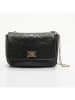 Victor & Hugo Paris Leder-Umhängetasche "Kiera" in Schwarz - (B)21 x (H)15 x (T)7 cm