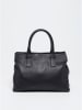 Victor & Hugo Paris Leder-Henkeltasche "Eve" in Schwarz - (B)33 x (H)24 x (T)14 cm
