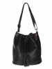 Victor & Hugo Paris Leder-Umhängetasche "Cerise" in Schwarz - (B)32 x (H)28 x (T)14 cm