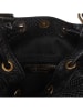 Victor & Hugo Paris Leder-Umhängetasche "Cerise" in Schwarz - (B)32 x (H)28 x (T)14 cm