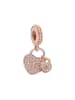 Pandora Rosévergulde hanger met zirkonia's