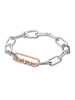 Pandora Rosévergulde zilveren schakel "Believe"