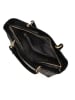 Mia Tomazzi Leder-Shopper "Cilento" in Schwarz - (B)58 x (H)42 x (T)14 cm