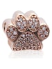 Pandora Rosévergold. Bead mit Edelsteinen