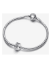 Pandora Zilveren bead met zirkonia's