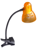 Globo lighting Klemlamp "Clip" zwart/oranje - (L)28 x (B)28 x (H)34 cm