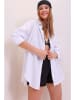 Chezalou Bluse in Weiß