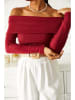 Chezalou Sweter w kolorze bordowym