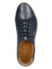 Wojas Leren sneakers donkerblauw/bruin