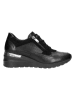 Wojas Leder-Sneakers in Schwarz
