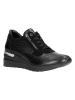 Wojas Leder-Sneakers in Schwarz